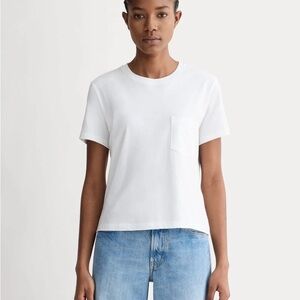 Everlane Organic White Cotton Tee